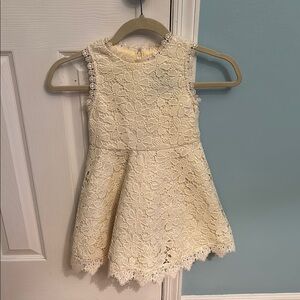 Elegant Yellow Lace Dress